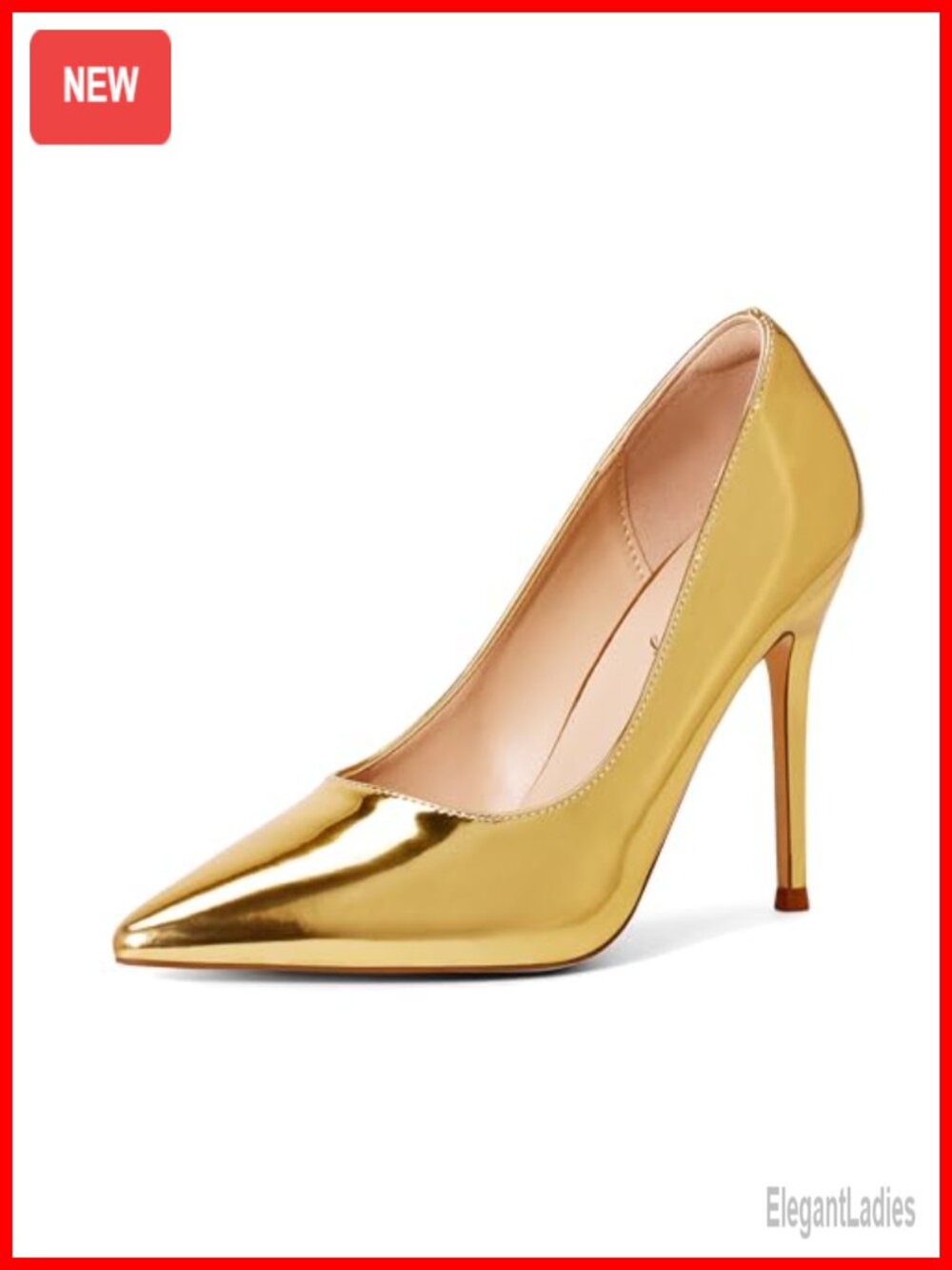 Women's Pointed Toe Stiletto Pumps Slip-On High Heels